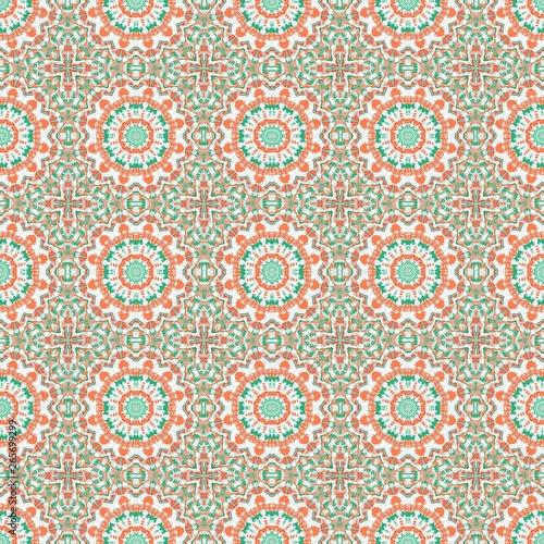 seamless wallpaper pattern with light gray, antique white and medium sea green colors. can be used for cards, posters, banner or texture fasion design