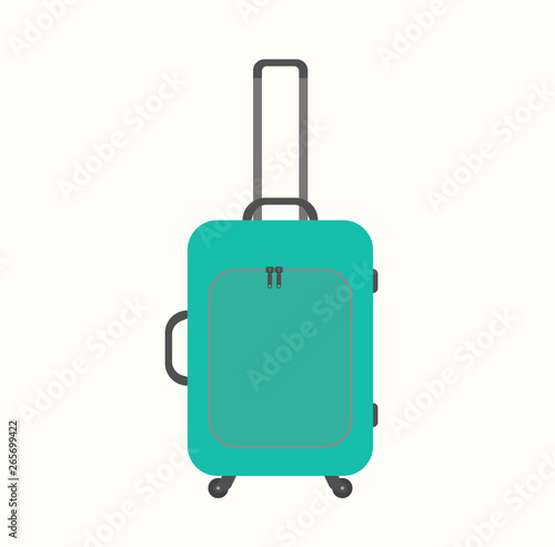 Travel vacations design picture, vector illustration of suitcase, case, bag, briefcase en realistic style. Universal for web and mobile UI and application or web.