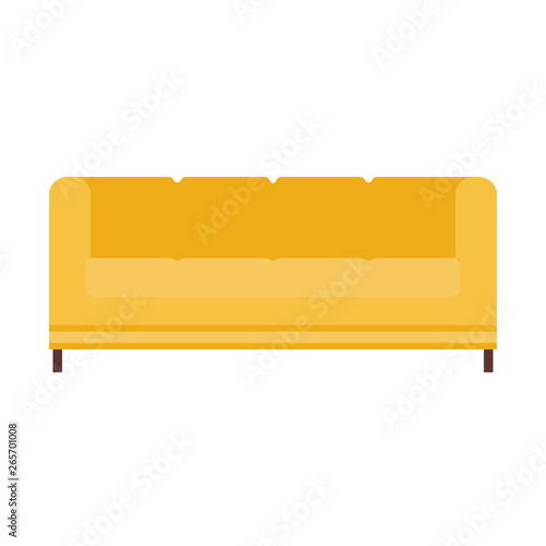 Couch sofa illustration furniture vector icon. Interior home living room style. Relax flat cozy seat. Fashion settee graphic divan
