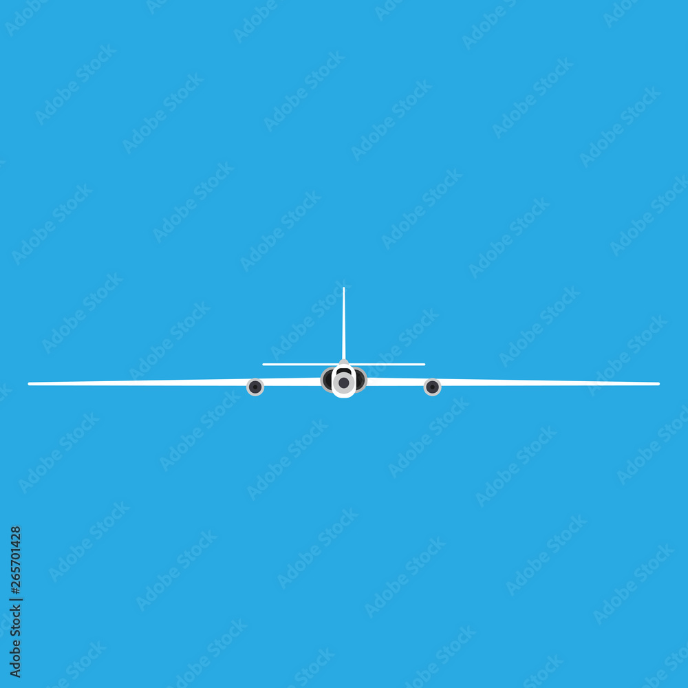 Spy plane front view vector icon. Drone aircraft aviation remote control. Fly RC jet equipment surveillance force Spy plane front view vector icon. Drone aircraft aviation remote control. Fly RC jet equipment surveillance force