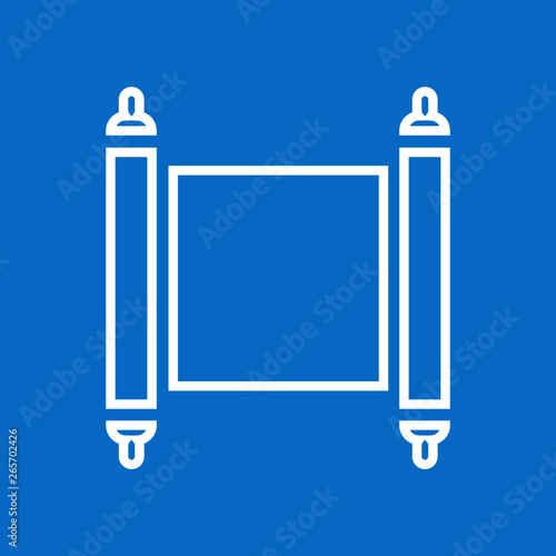 Illustration and icon papyrus torah scroll