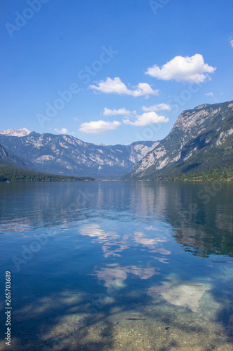 view of Lake Bohinj  Triglav National Park  Julian Alps  Slovenia