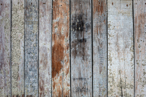 Old Weathered Grayish Vertical Wooden Panels