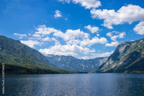 view of Lake Bohinj, Triglav National Park, Julian Alps, Slovenia