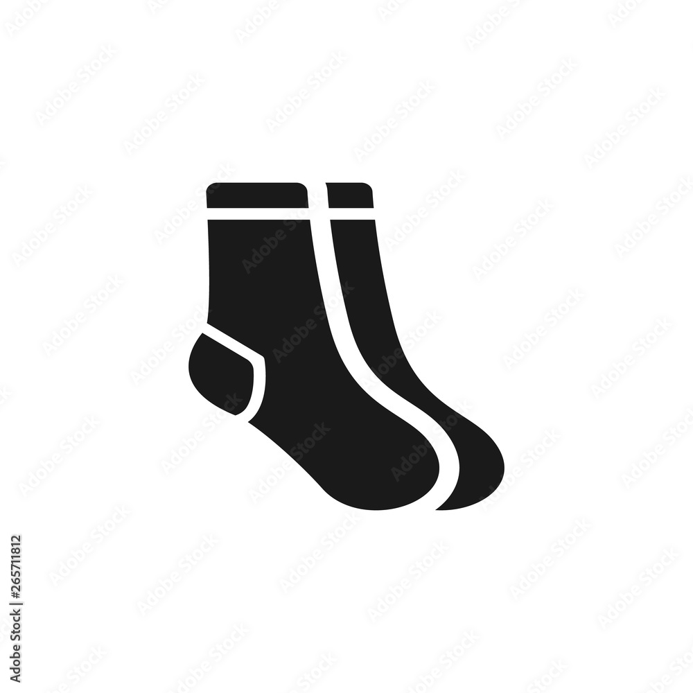 Socks icon. Christmas socks vector illustration. Simple illustration of sock  vector icon for web, mobile and UI design. Stock Vector | Adobe Stock