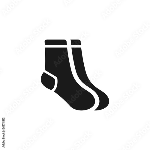 Socks icon. Christmas socks vector illustration. Simple illustration of sock vector icon for web, mobile and UI design.