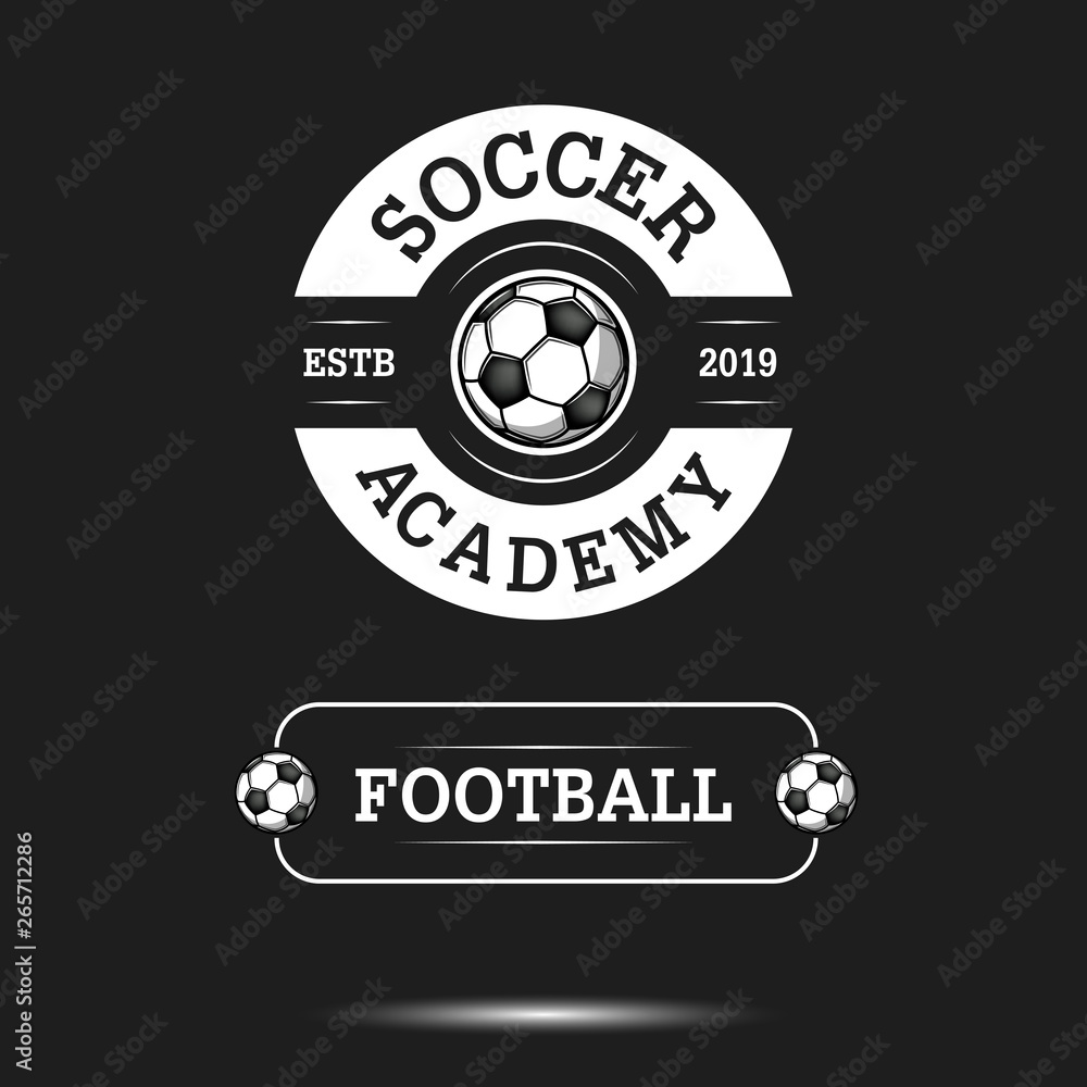 Soccer logo design template Soccer logo design template