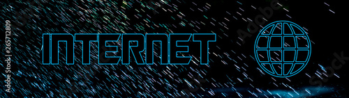 Abstract futuristic interne...
