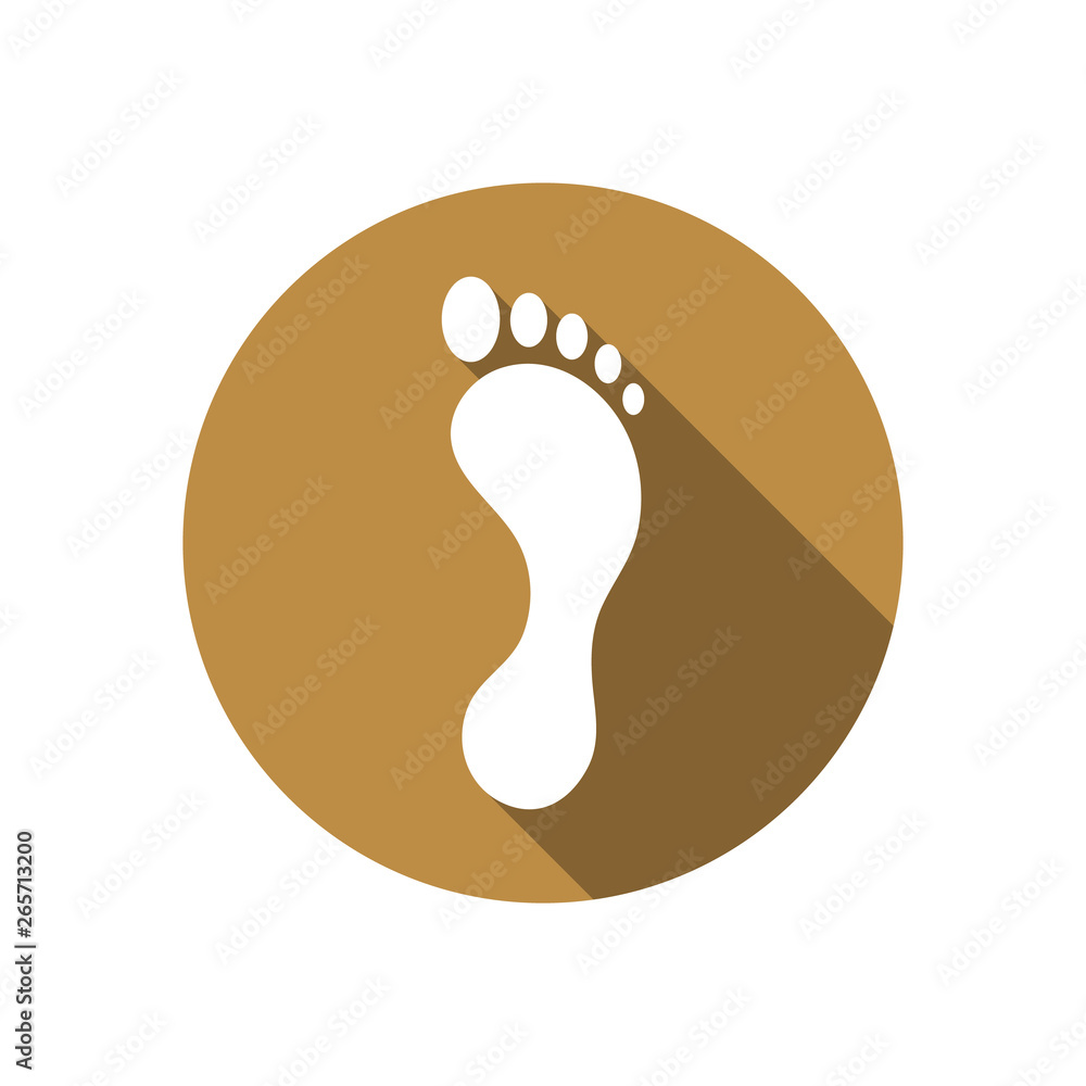 Footprint vector icon. Human footprint track. Footprint clip art. Reduce carbon CO2 footprint. Footprint vector icon. Human footprint track. Footprint clip art. Reduce carbon CO2 footprint.