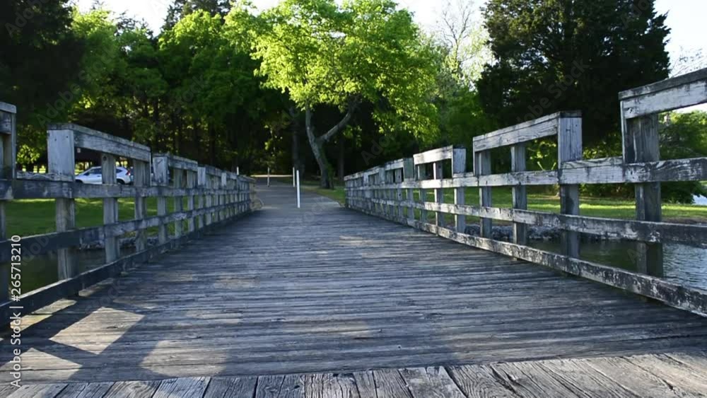 Fishing Pier on a Tennessee Lake on a Beautiful Sunny Afternoon