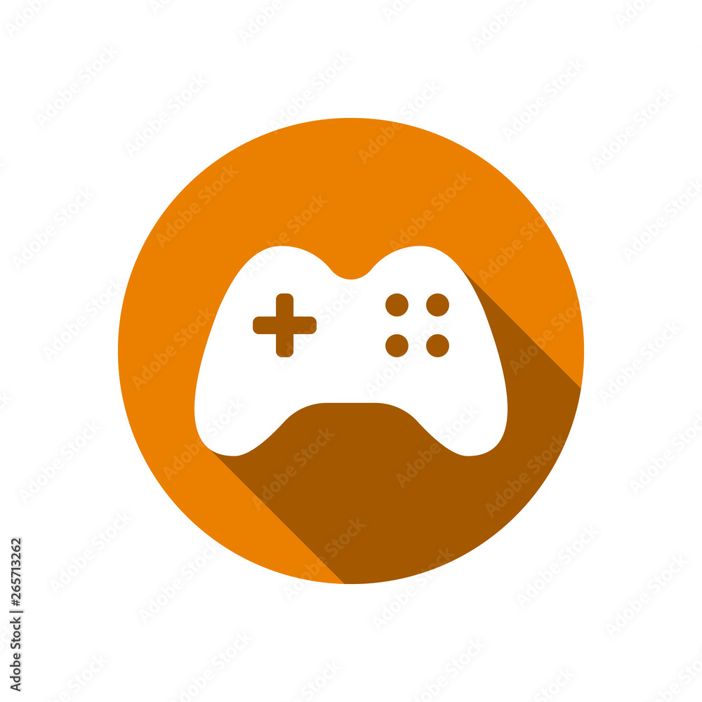 Joystick icon flat vector illustration. Game controller icon. Video Game  joystick sign for website and UI design Stock Vector | Adobe Stock