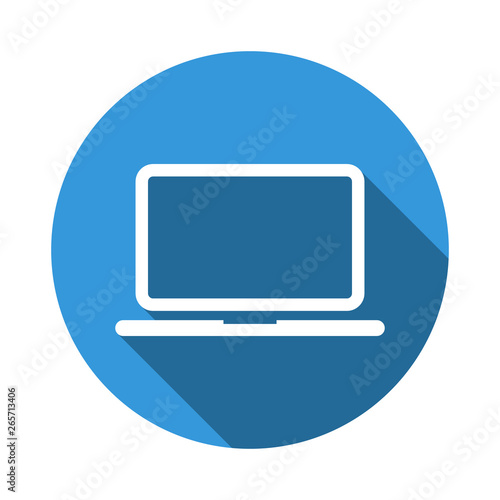 Computer icon in trendy flat style. Modern PC icon for web, app and UI design