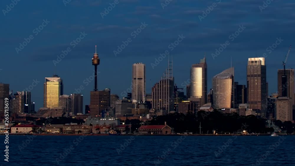 Timelapse of the Changing Light around Dawn & Sunrise of the Sydney CBD, NSW, Australia Timelapse of the Changing Light around Dawn & Sunrise of the Sydney CBD, NSW, Australia