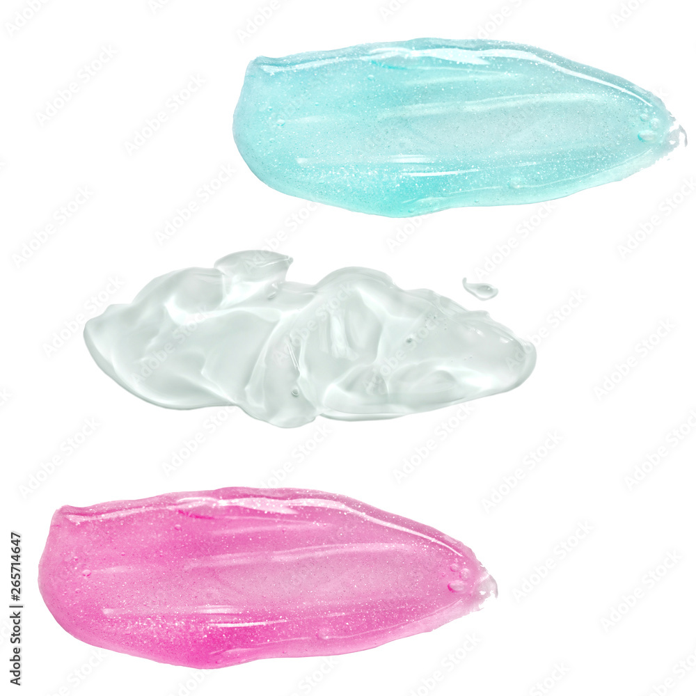 set gel drops isolated set gel drops isolated