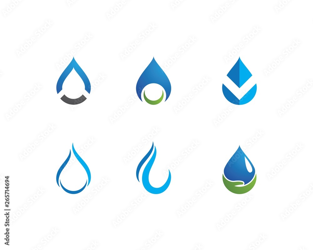 water drop Logo Template water drop Logo Template