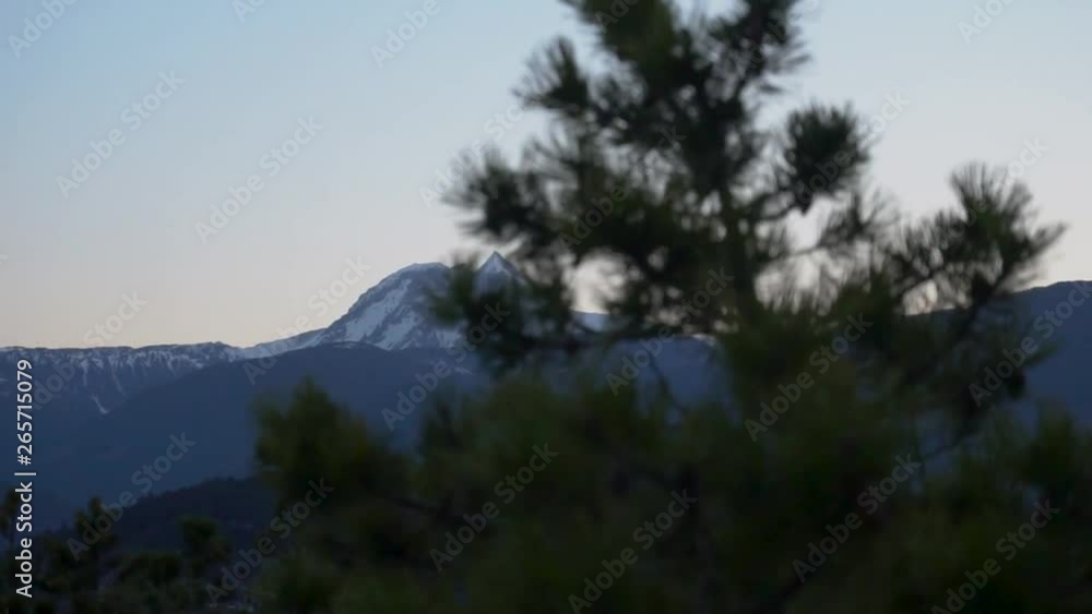 Garibaldi mountain squamish sunrise, beautiful morning in mountains