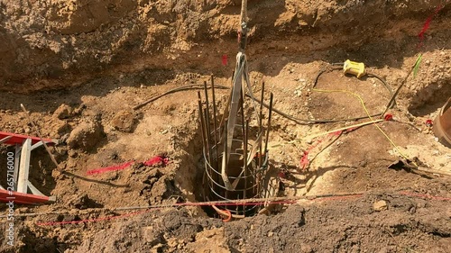 Wallpaper Mural Construction site getting ready to pour concrete Torontodigital.ca