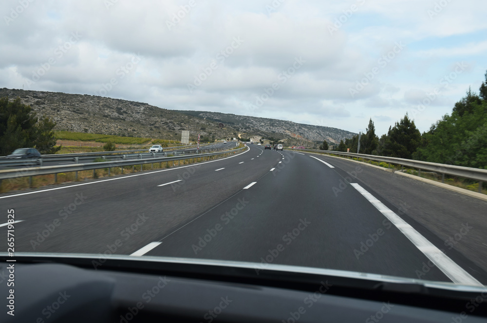 Autoroute A9 dans les Pyrénées-orientales
