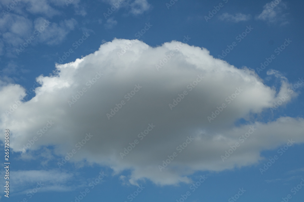 background with blue sky and clouds