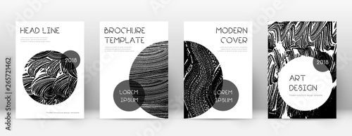 Cover page design template. Trendy brochure layout