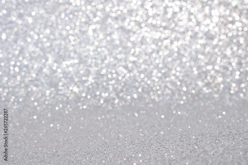 sparkle of silver glitter abstract background 