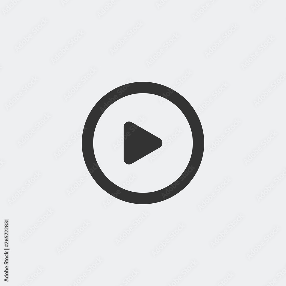 Play icon vector Play icon vector