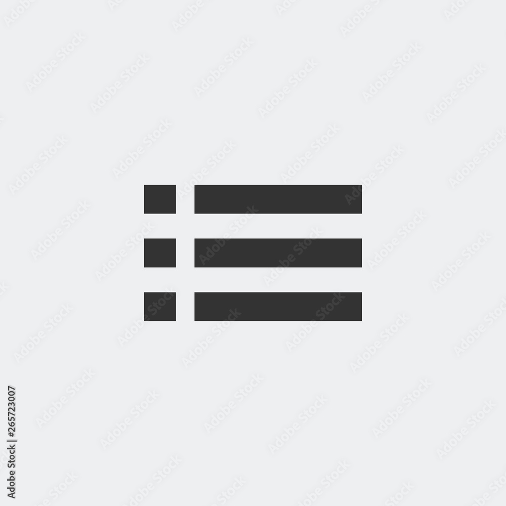 Menu icon vector Menu icon vector