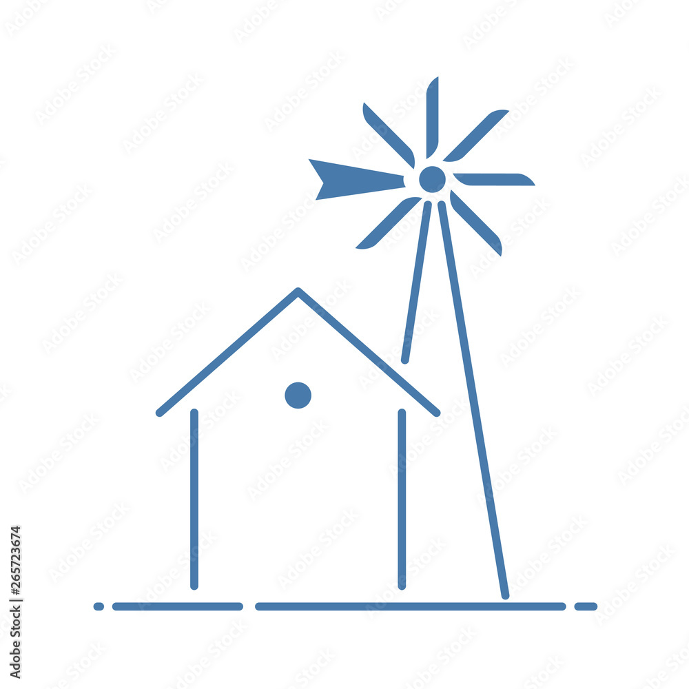 flat farm illustration