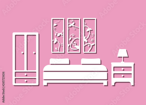 bedroom icon design