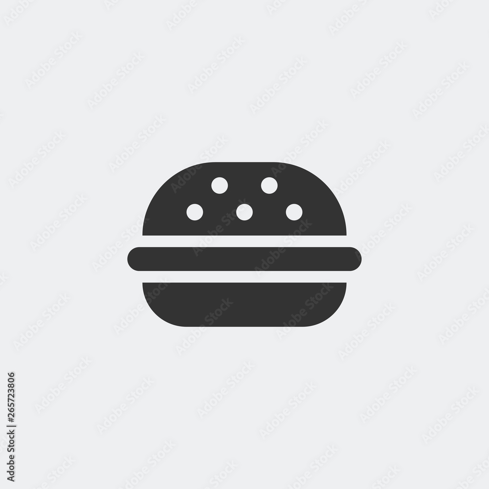 Burger icon vector Burger icon vector