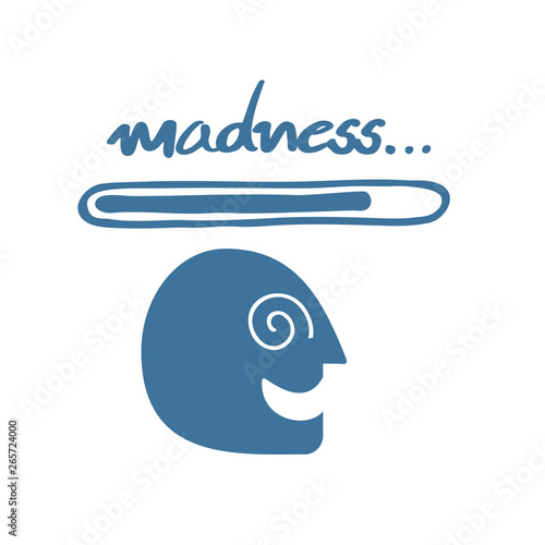 Creative mad icon