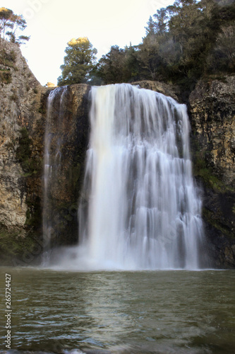 Beautifull waterfall at national park. New Zealand.