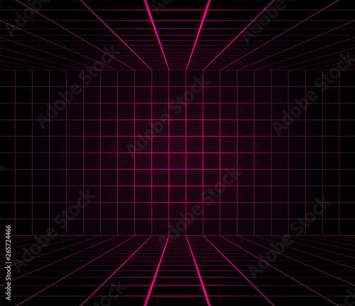 lines perspective room illustration