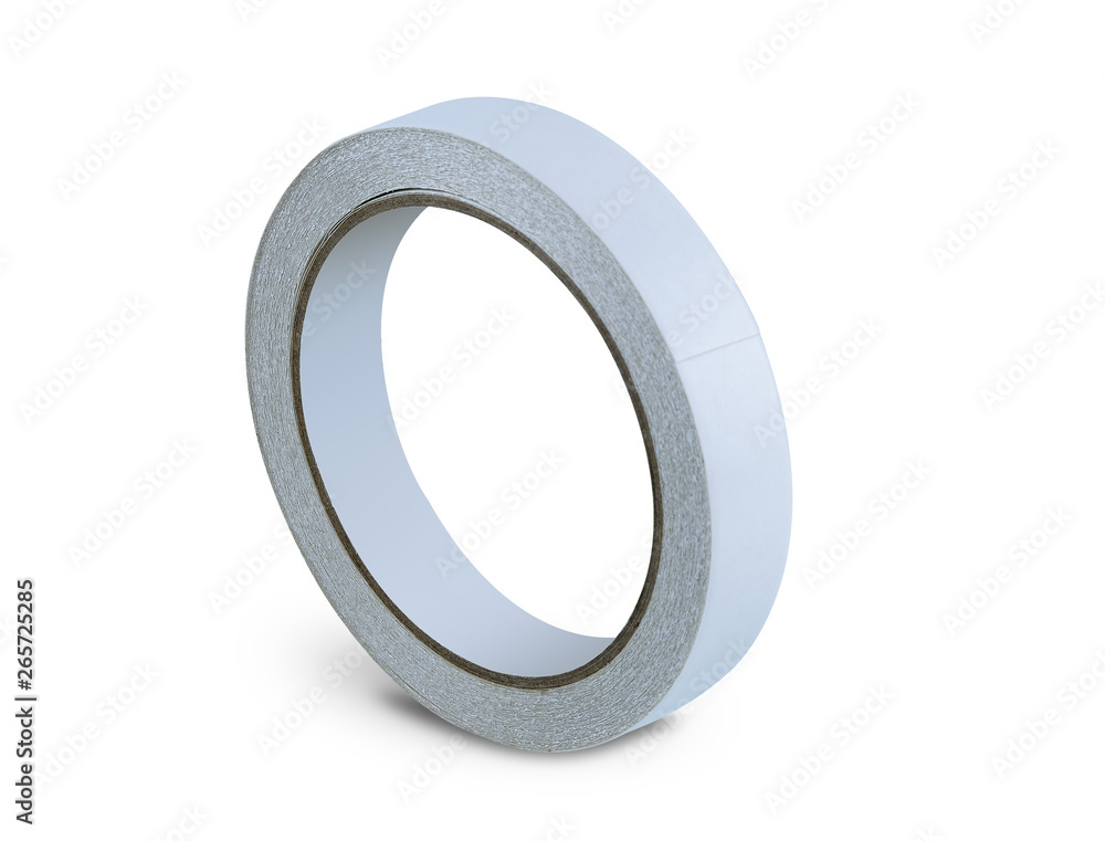 office stationary Roll of Glue tape and Double-sided adhesive isolated on white background office stationary Roll of Glue tape and Double-sided adhesive isolated on white background