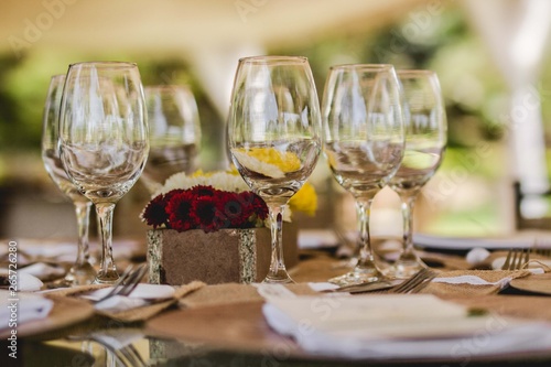 elegant table set up