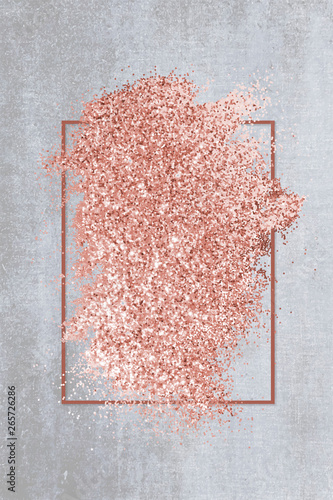 Canvas Print Pink glitter smudge