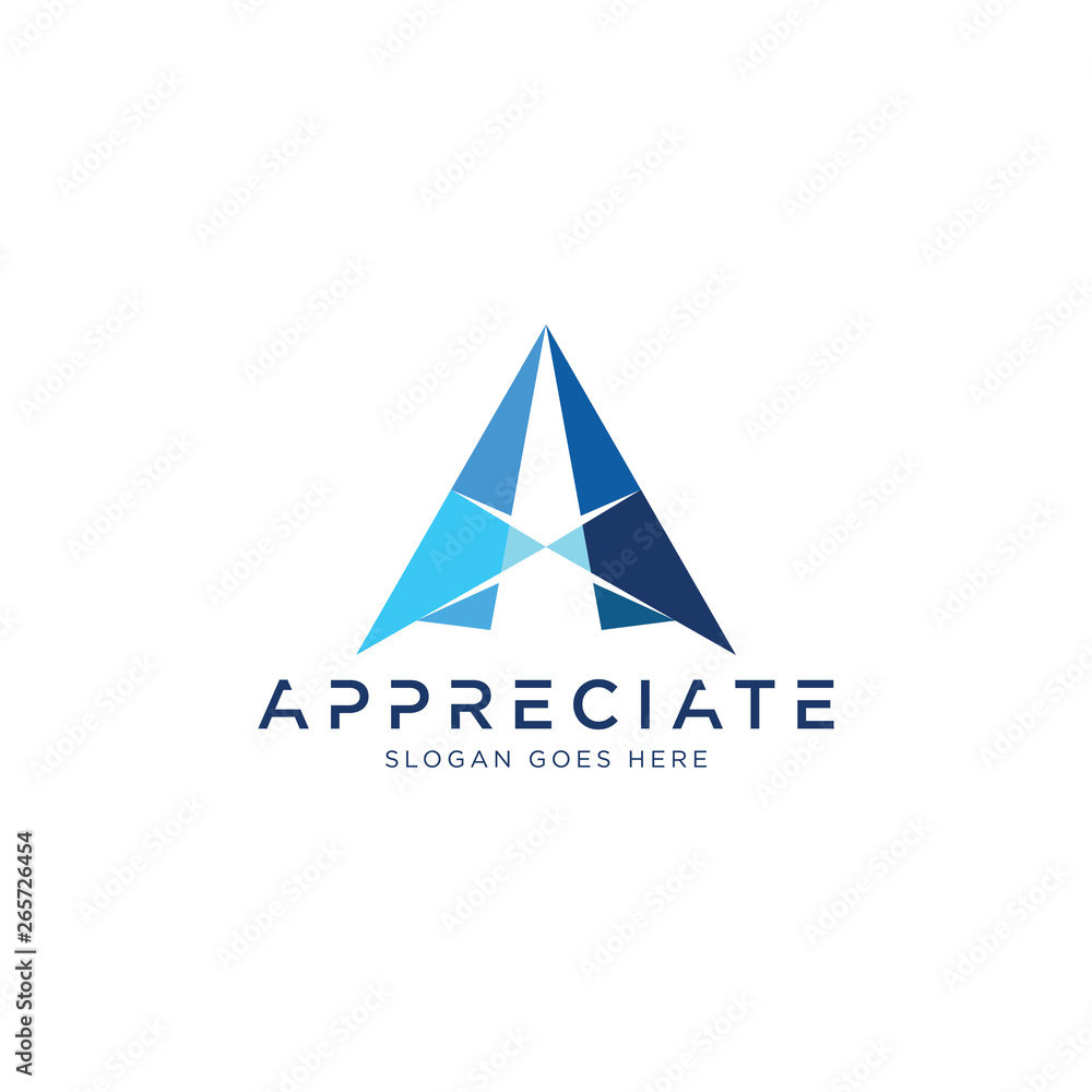 Modern A Logo - Vector logo template Modern A Logo - Vector logo template