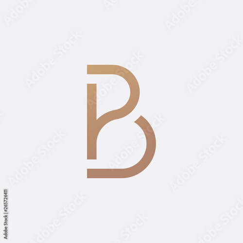 Luxury PB Logo - Vector logo template