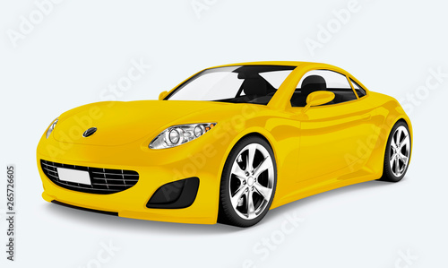 Yellow sports car © Rawpixel.com