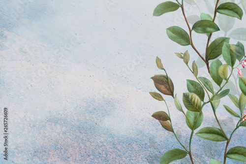 Green floral background