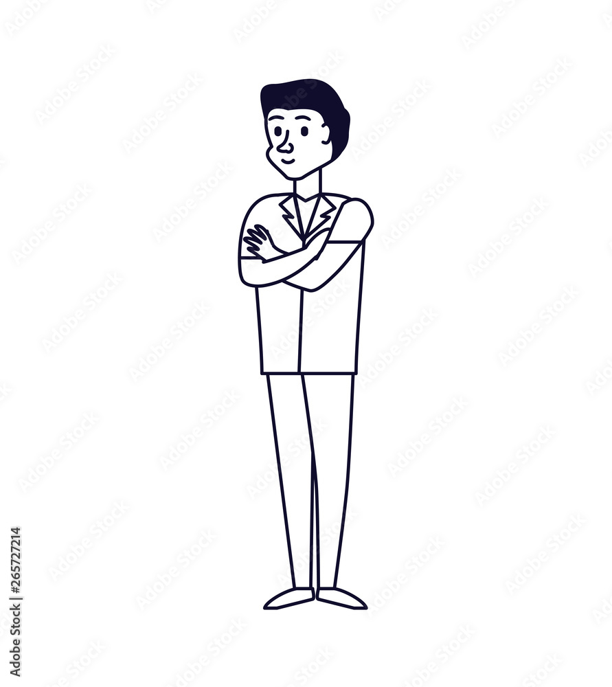 Fototapeta premium doctor professional avatar character