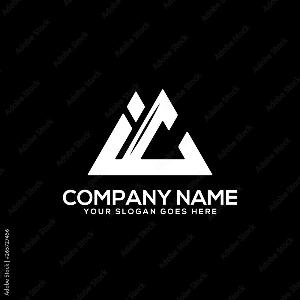 IC initial logo Vector, clean and strong design style IC initial logo Vector, clean and strong design style
