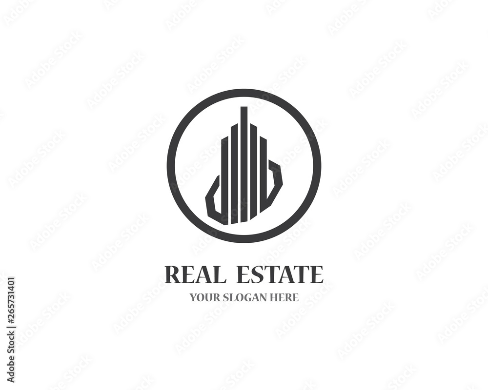 Real estate logo icon illustration Real estate logo icon illustration