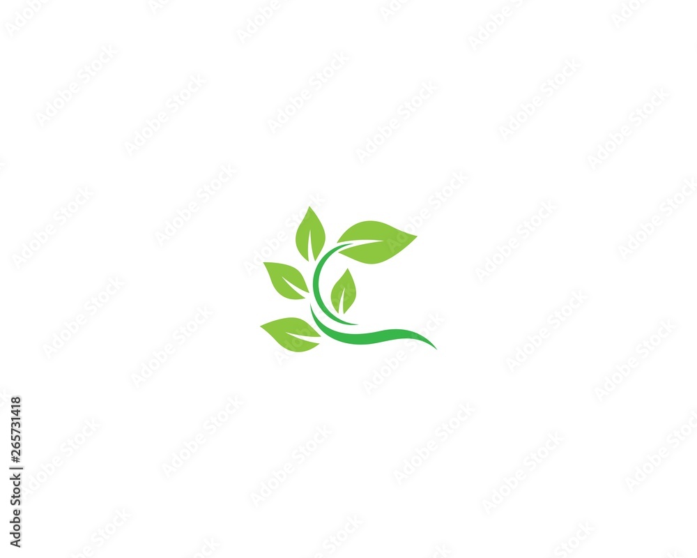 Ecology logo template vector icon Ecology logo template vector icon