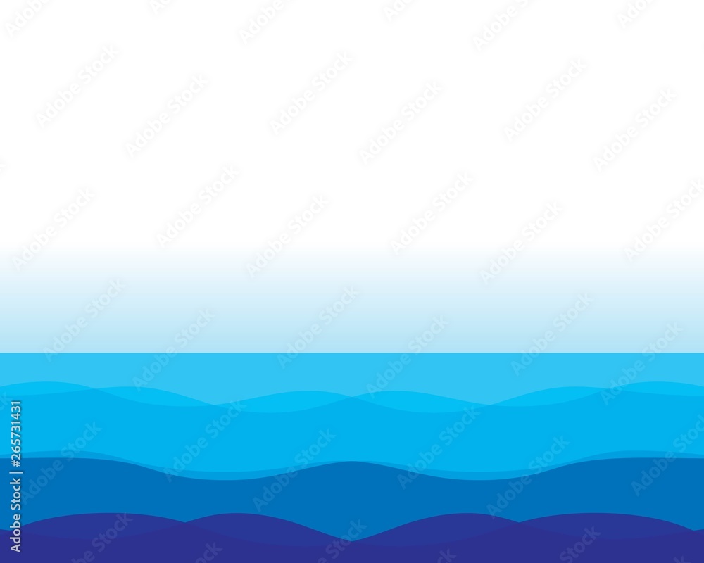 Dynamic texture wavy blue background vector