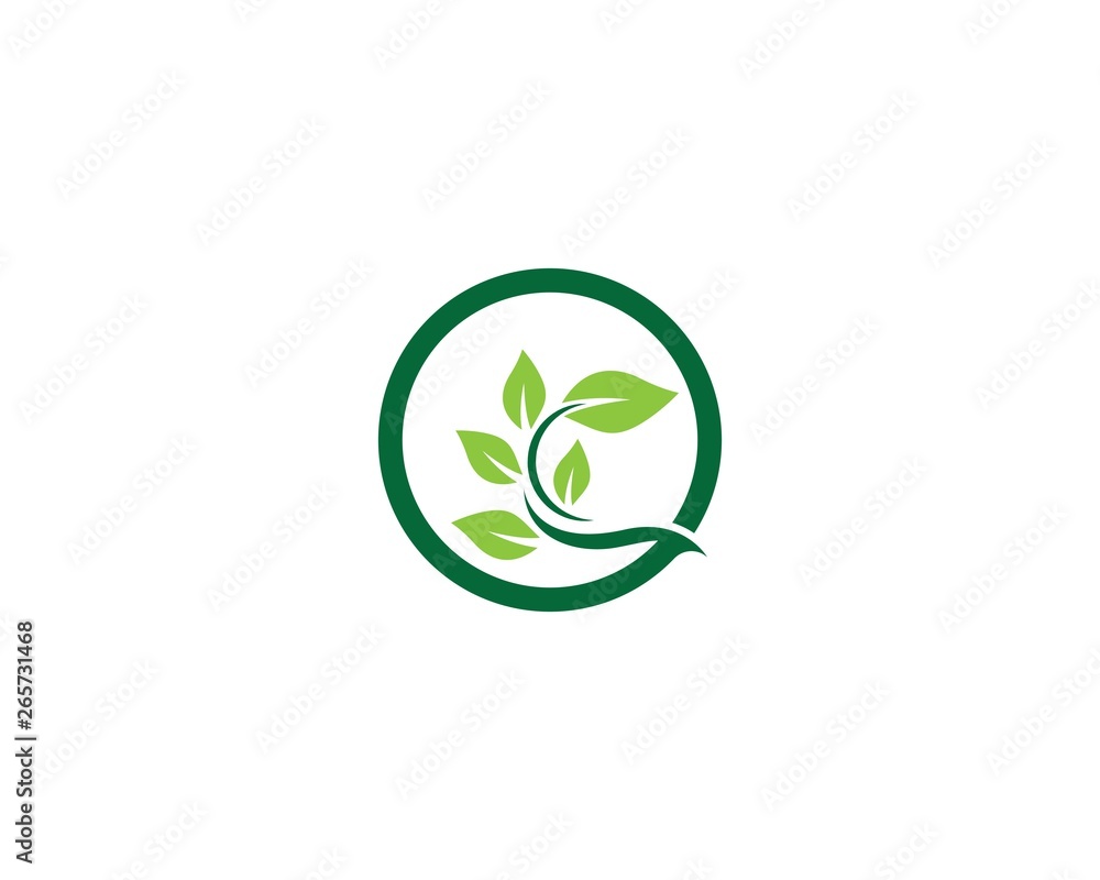 Ecology logo template vector icon Ecology logo template vector icon