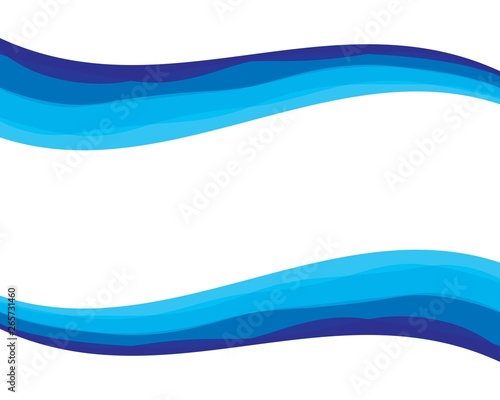 Dynamic texture wavy blue background vector