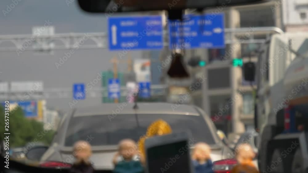pov from car of saigon district sign pov from car of saigon district sign