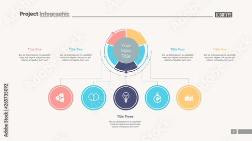 Business structure slide template. Business data. Graph, diagram, design. Creative concept for infographic, report. Can be used for topics like achievement, hierarchy, business fields