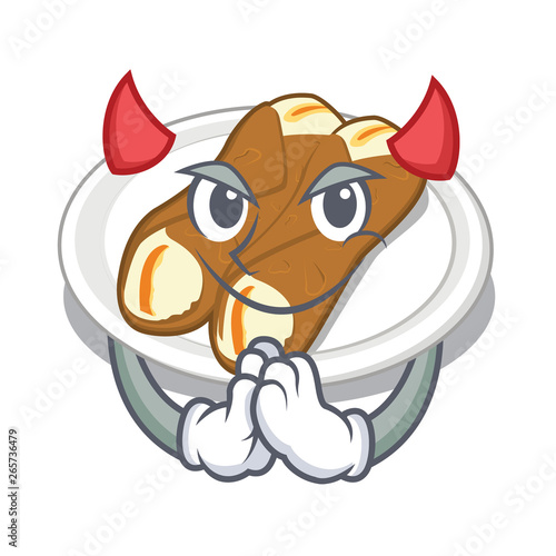 Devil cannoli isolated with in the character
